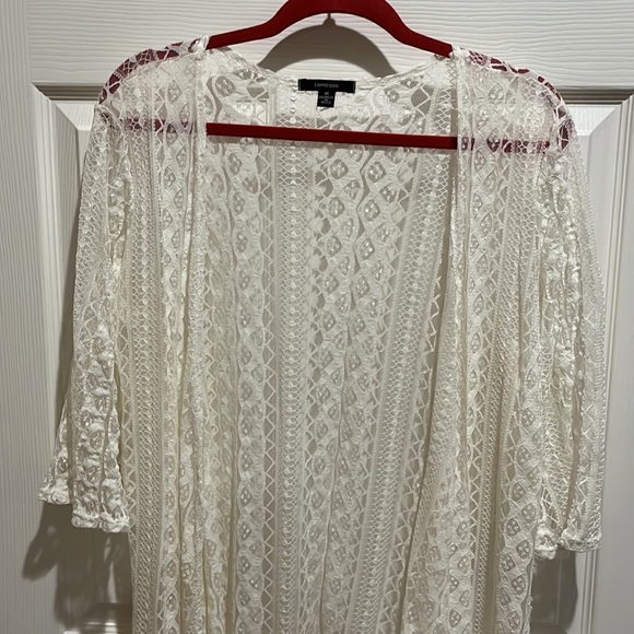 Espresso lace cardigan - Picture 2 of 2